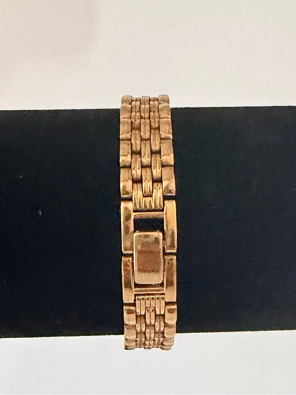 Seiko Gold Tone Watch with Day Date Calendar White Dial